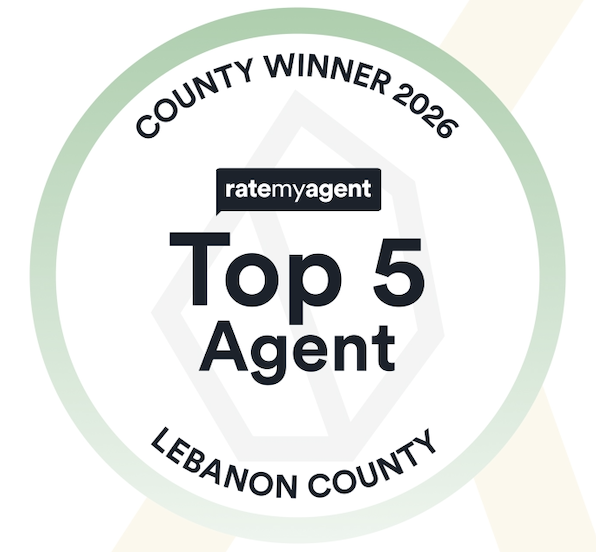 Top 5 Agent in Lebanon County 2026 recognition badge for Team Sechman